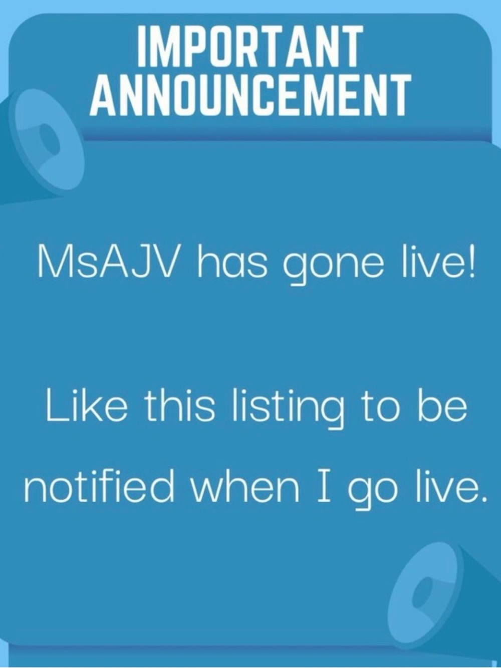 MsAJV IS LIVE!